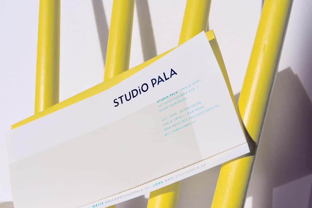Briefbogen Design Studio Pala
