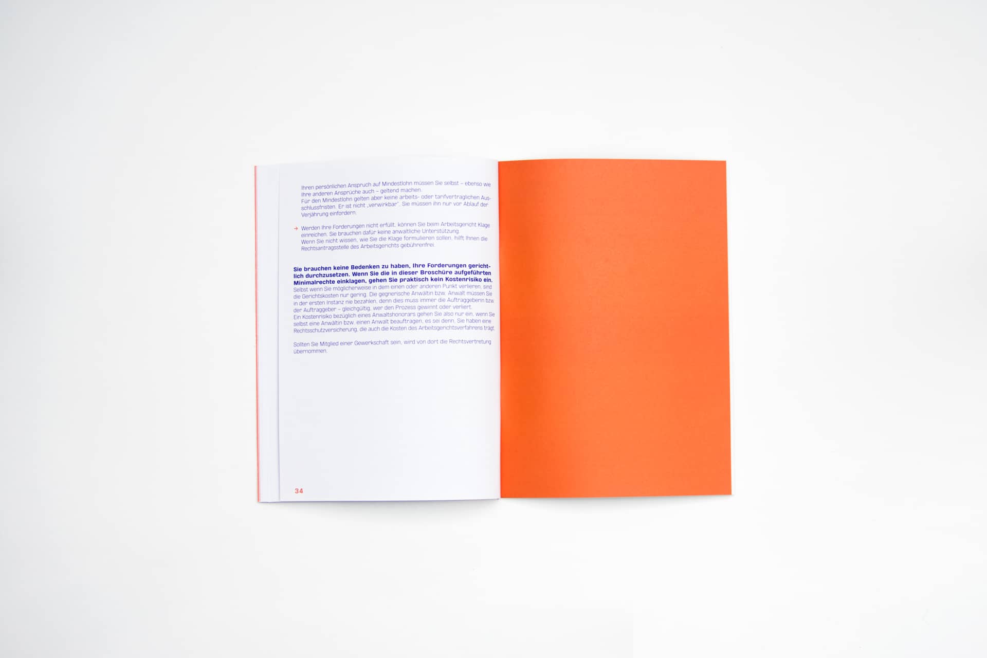 Innenseiten Editorial Design Minijob-Broschüre