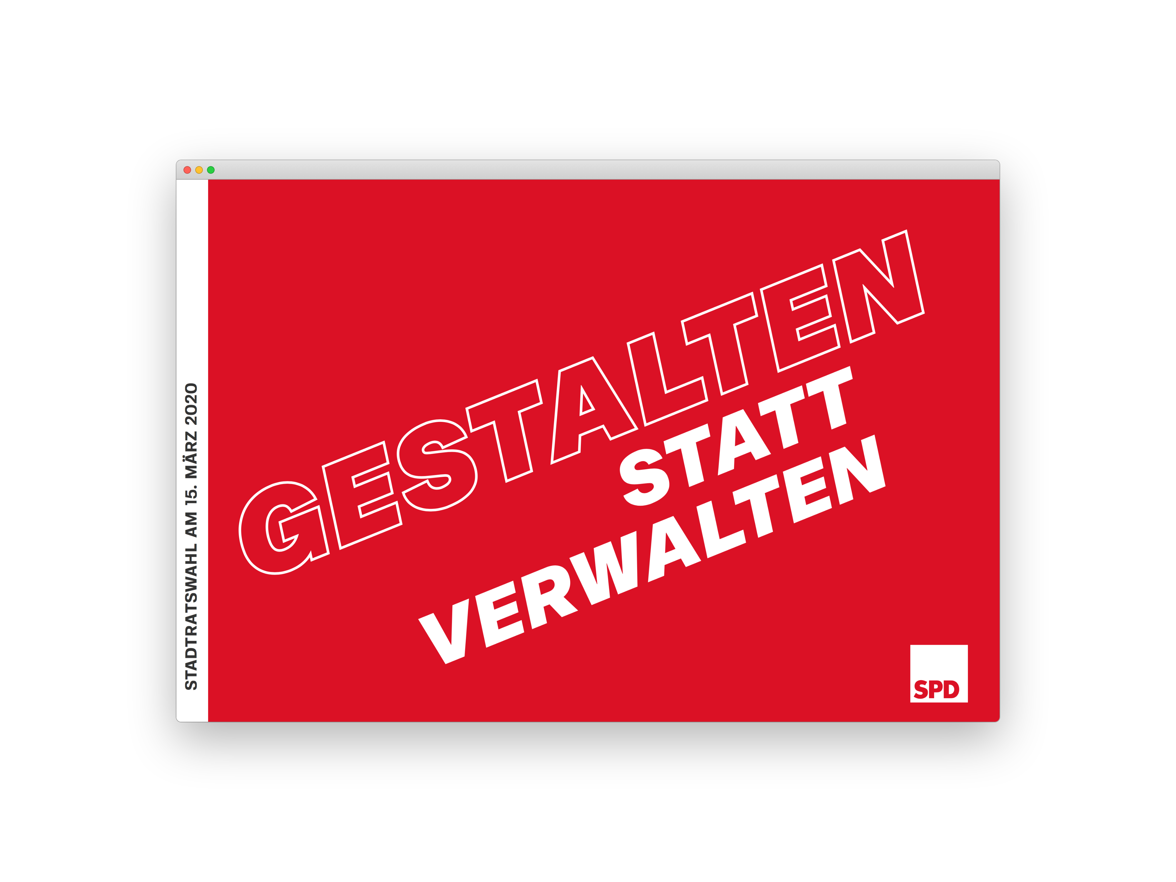 SPD Würzburg Kommunalwahl-Kampagne Design Landingpage Startscreen