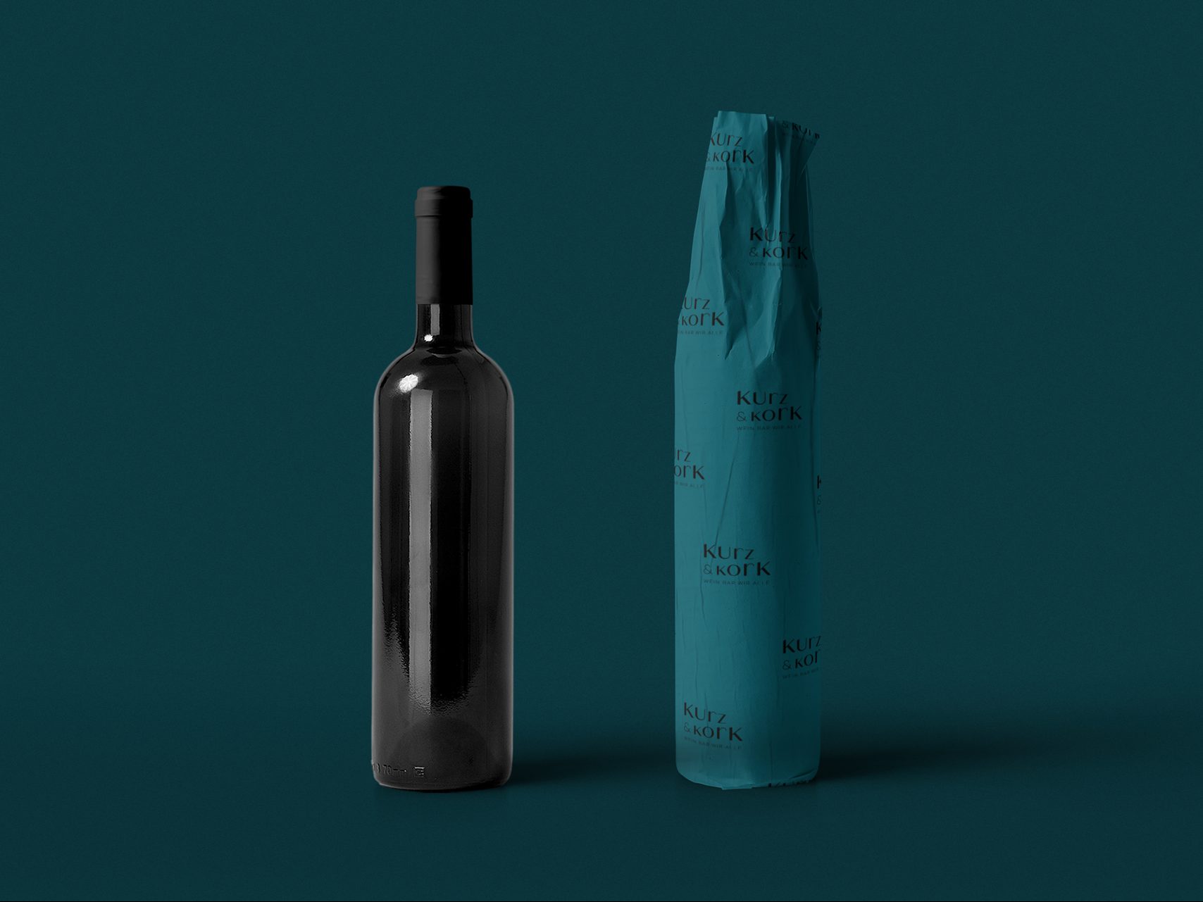 Kurz & Kork Weinbar Corporate Design Wein-Verpackung