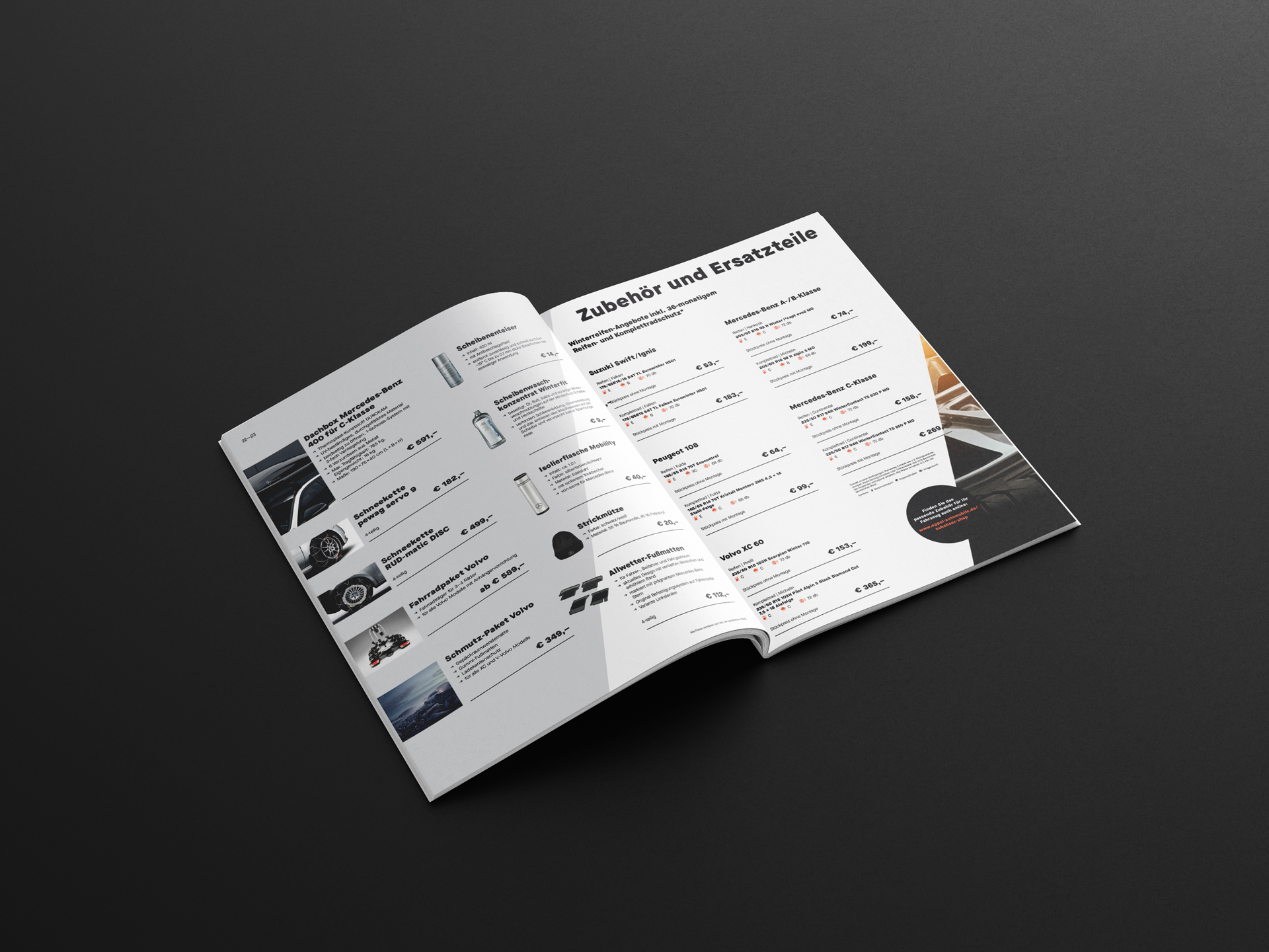 Oppel Automobile – Corporate Design Autohaus, Kundenmagazin Editorial Doppelseite
