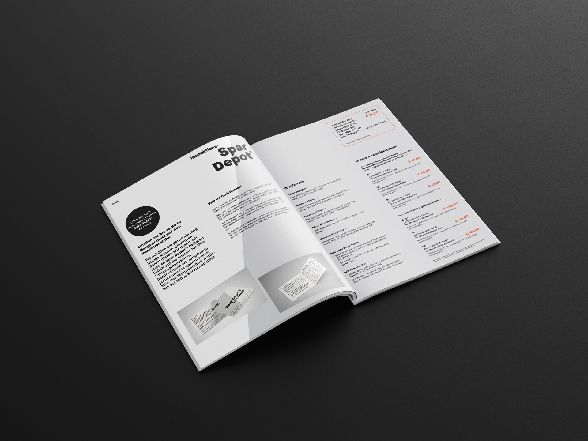 Oppel Automobile – Corporate Design Autohaus, Kundenmagazin Editorial Doppelseite