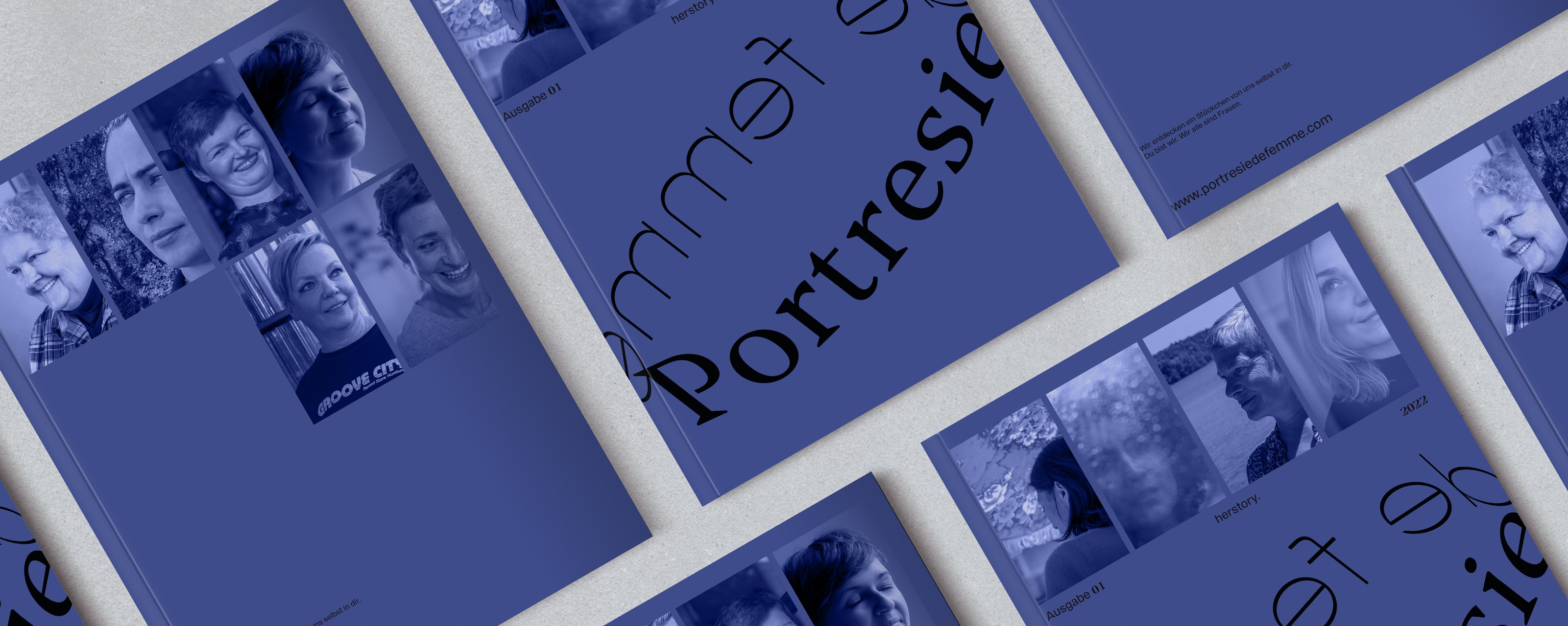 Portresie de femme Magazin, Editorial Design, Magazingestaltung, Cover
