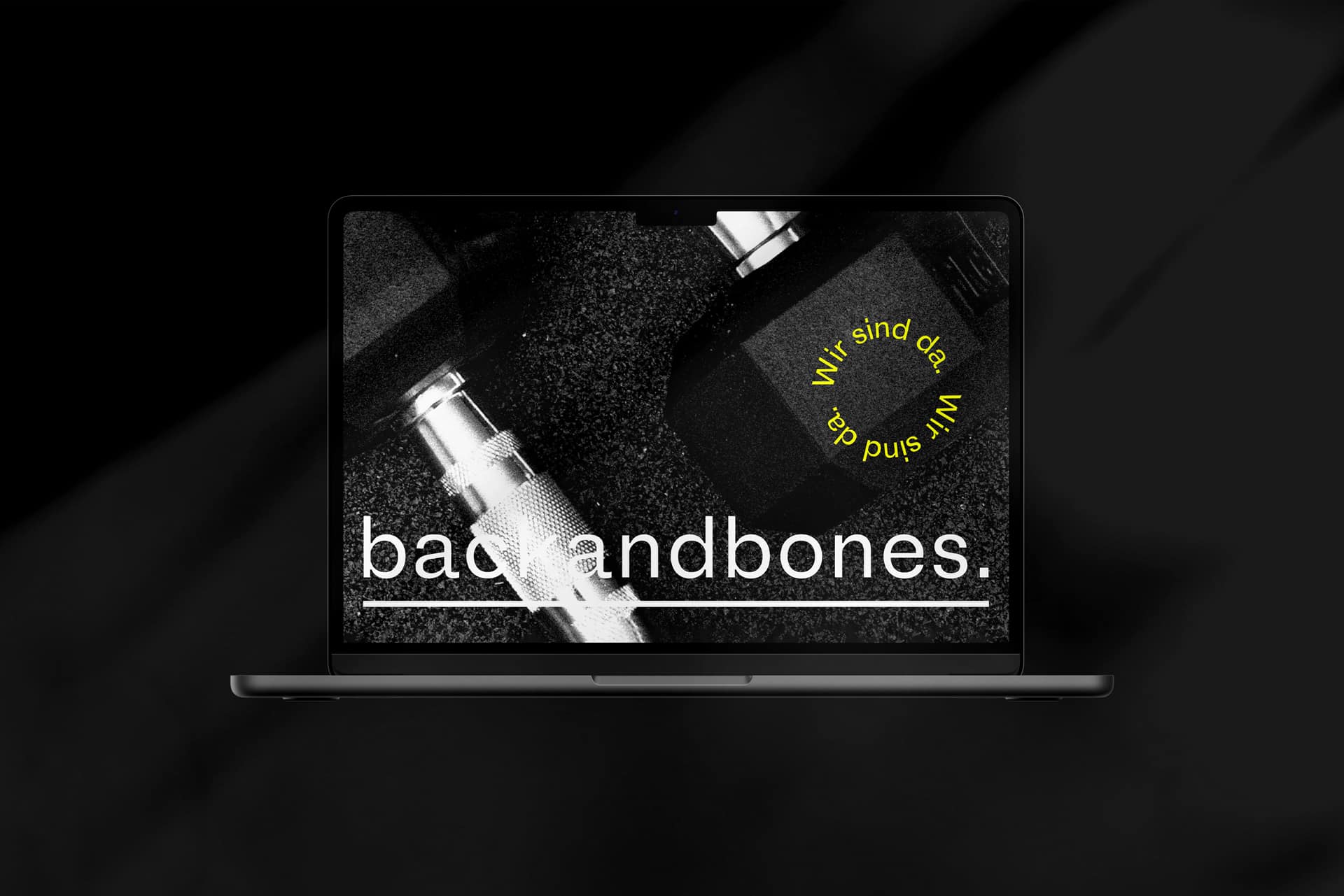 Back and bones Physiotherapie Würzburg, Website Design, Desktop-Screen